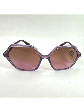 Vogue Geometric Oversized Purple Sunglasses Gradient Lens 55-16-140 UV 400